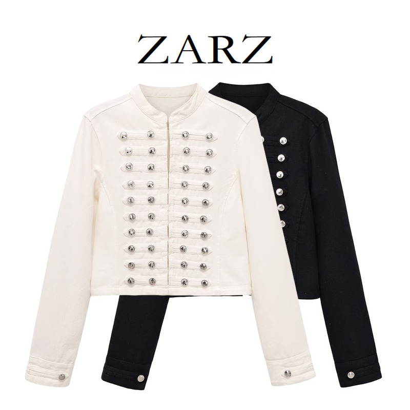 Zarz Self-Made European and American Style New Women's Fashion Casual Fitted Denim Jacket 0695/074 Zarz Self-Made European and American Style New Women's Fashion Casual Fitted Denim Jacket 0695/074