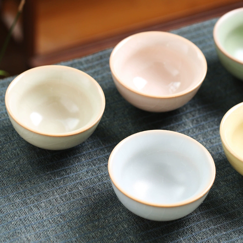 Открыть одну чашку Ру к porcelain чайная чашка домашняя мастер чашка набор бамбук чашка кунг-фу чай одиночная чашка чаебалка чашка