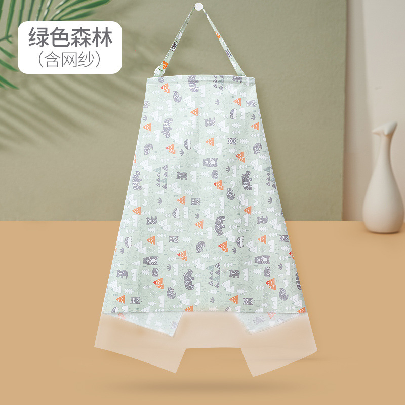 Algodón de enfermería cubierta de mama-cubierta Toalla de enfermería chal de verano ropa de lactancia materna anti-exposición blusa image 15
