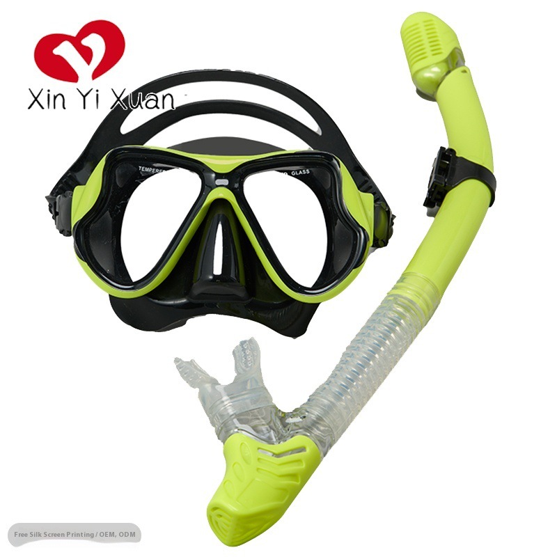 Deep Diving Mask Full Dry Snorkel Set Snorkeling Mask Southeast Asia Cross-Border Swimming Diving Goggles for Adults