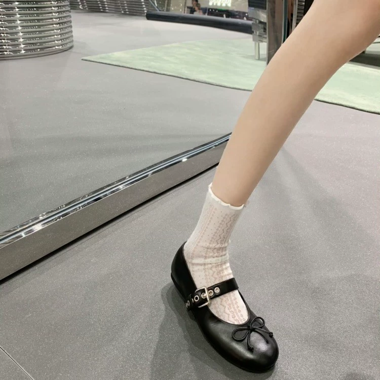 French small fragrant style shallow mouth single shoes for women 2025 spring and autumn new gentle style versatile ballet flat Mary Jane shoes