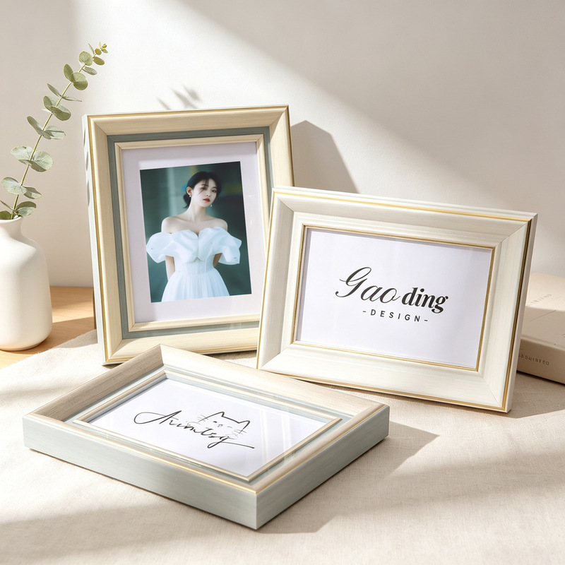 Minimalist Nordic-style photo frame display stand 67810inch A4 oil painting frame with a high-end feel, wall-mounted decorative picture frame, wholesale and custom-made