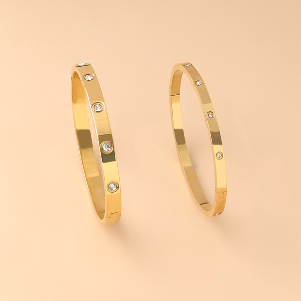 Golden bracelet stainless steel