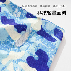 Ice silk breathable mesh ear-hanging mask summer sun protection cycling sports outdoor headscarf for men and women headgear neck scarf