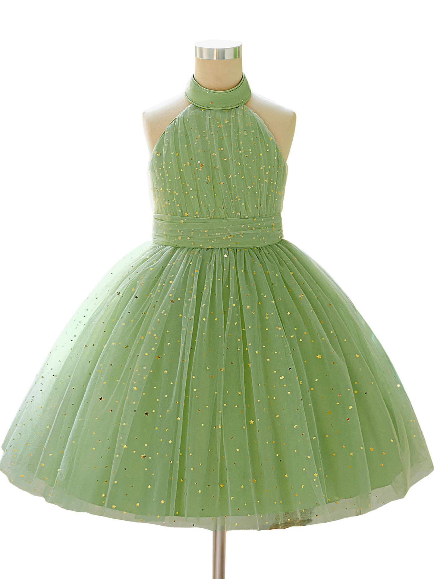 Vestido de cumpleaños de niños transfronterizos vestido de novia de flores esquinilla vestido de piano vestido de noche vestido de princesa de hombros abiertos