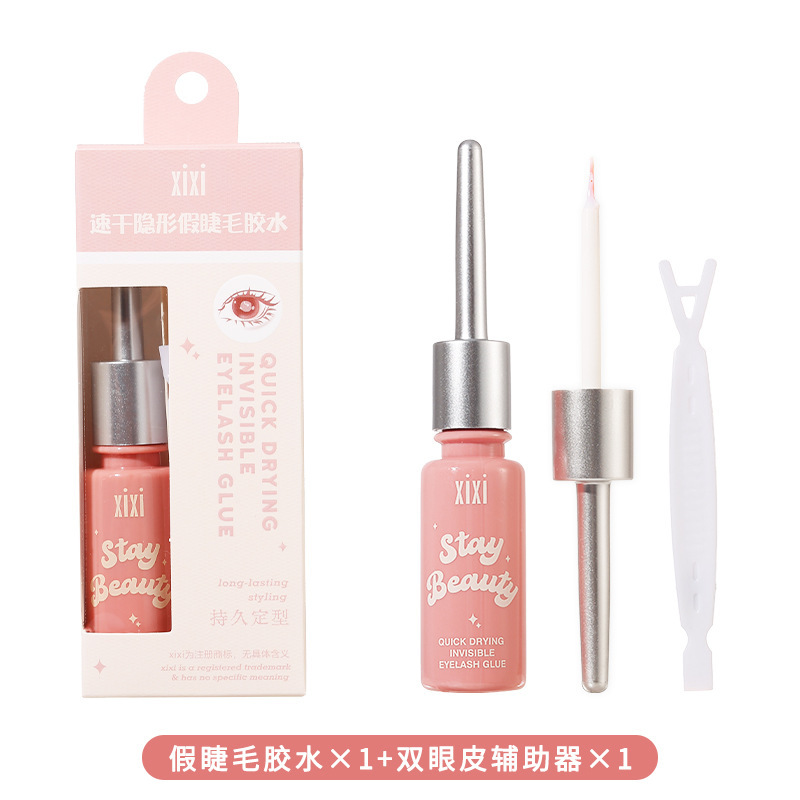 xixi 速乾性インビジブルつけまつげ接着剤、長持ち、マイルド、非刺激性、透明、ナチュラル、初心者向けの美容ツール|undefined