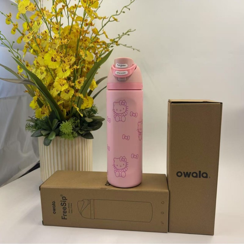 新款Owala32oz24oz运动水壶304不锈钢保温杯户外便携手提式双饮杯|undefined