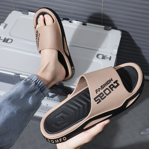 Men's Slippers Summer Outdoor Wear Sports Trend Couple Home Bathroom Soft Sole Home Slippers for Men
