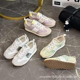 轻便百搭运动鞋2025春季新款超火复古阿甘鞋小白鞋休闲板鞋德训鞋