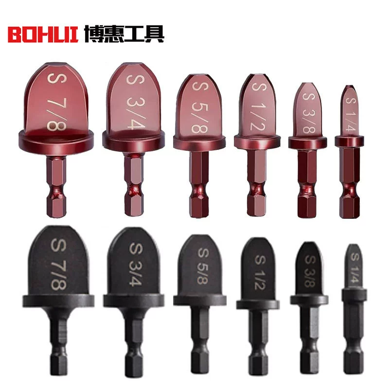 Расширитель медной трубки 6 шт. Электрический расширитель трубки шестиугольная ручка 5 шт. Дюймовые медные трубки вспышка кондиционер медная трубка развертка