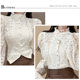 Metal cat's eye pearl shirt buckle Chanel style women's clothes chiffon high-end button knitted cardigan button accessories