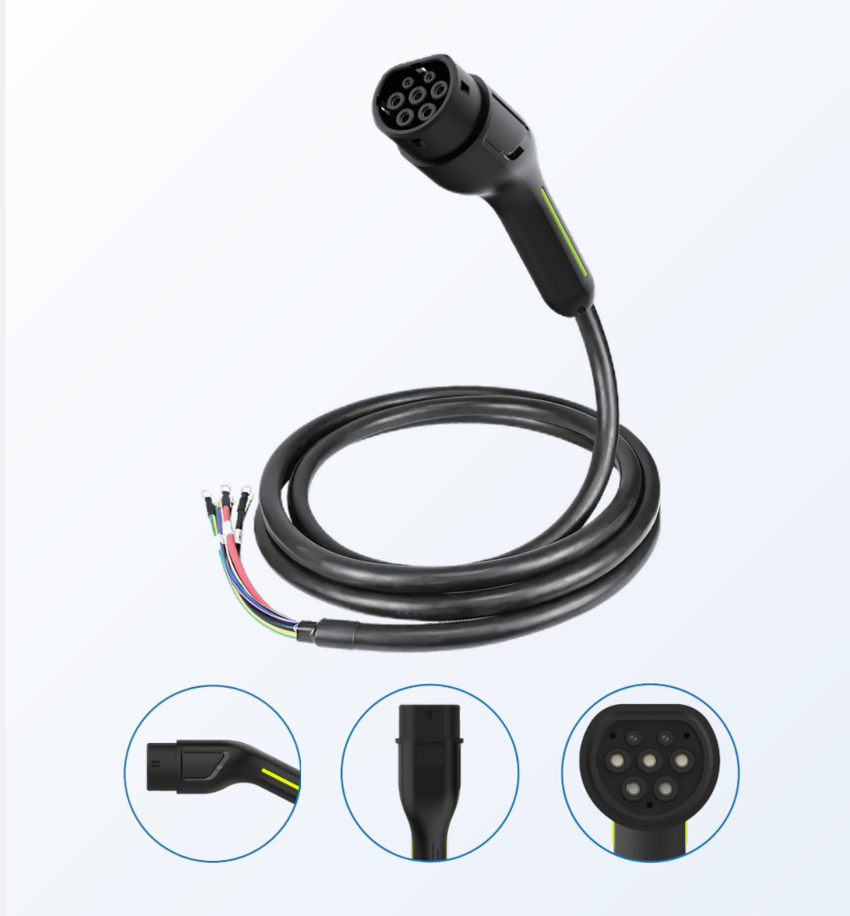 European Standard Double-Head Charging Gun New Energy Electric Vehicle Car Double-Head Gun Charging Pile Extension Cord 16A32A