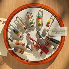 高级感串珠鞋挂秋冬MIU系美拉德鞋包挂件德训袋鼠鞋DIY鞋上装饰扣