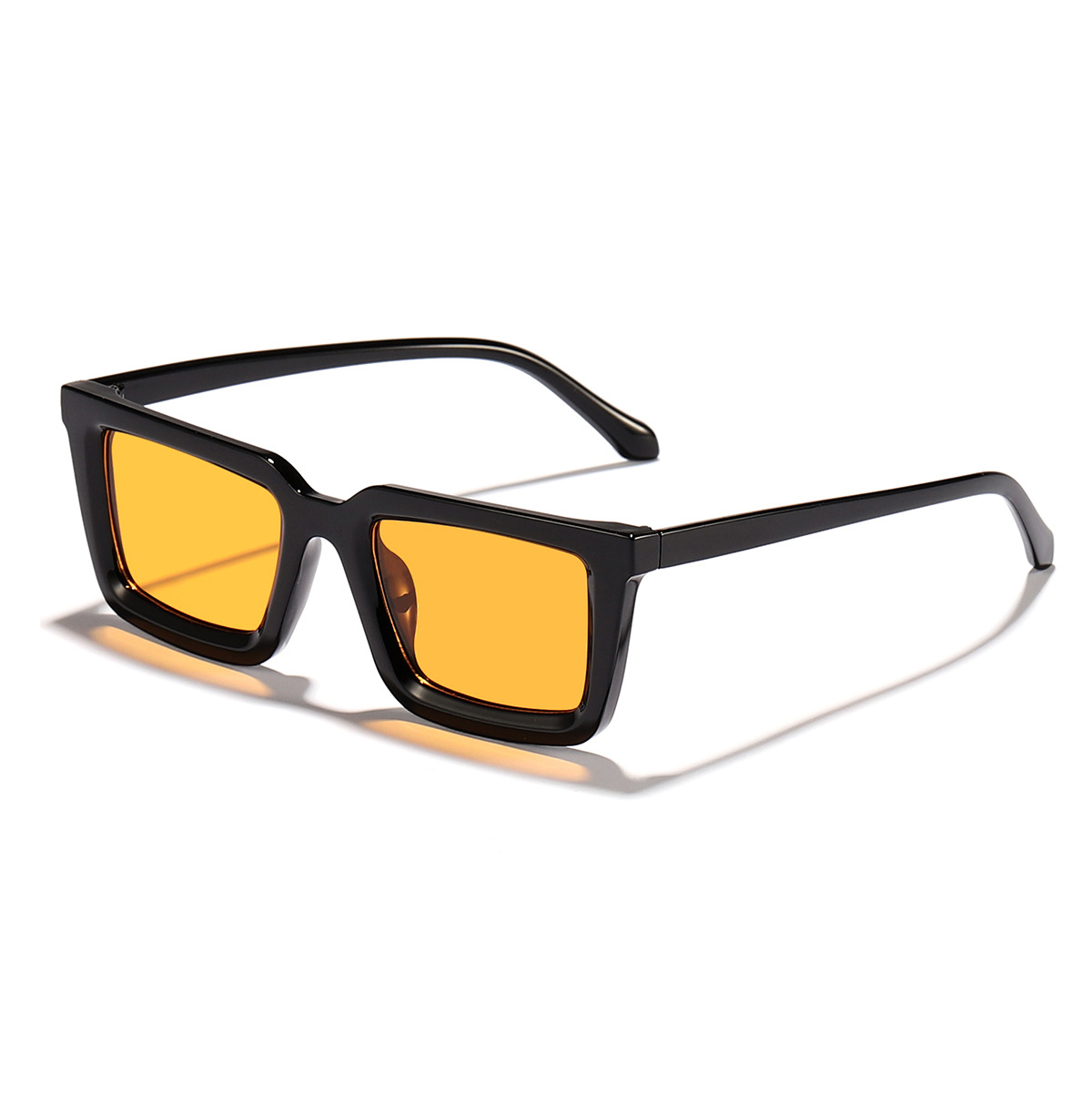 2024 nueva bisagra de metal Gafas de sol cuadradas retro europeas y americanas Gafas de sol al aire libre de estilo ins