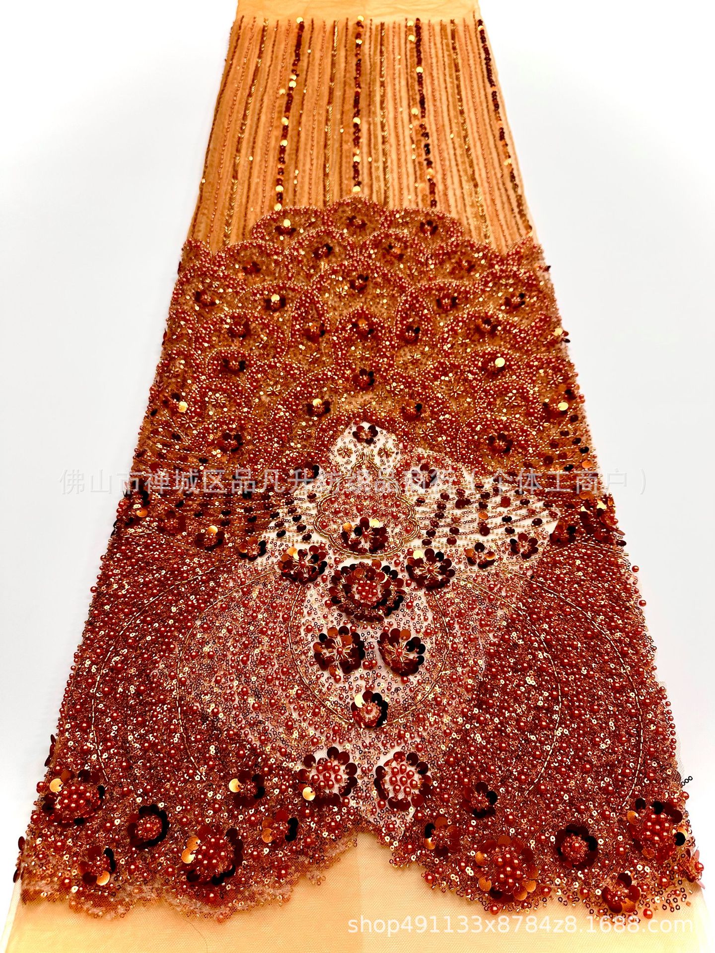 Fabricantes de bolsas transfronterizas tela de sequilla vestido de boda anfitrión de cena rendimiento bar mitzvah vestido de tela