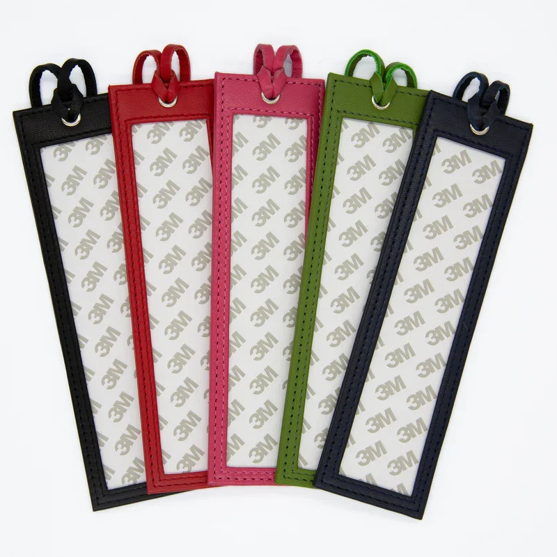 Cross-border in-stock item with 3M adhesive for sticking, cross-stitch display leather case, handmade product display clip, leather bookmark with blessing message Cross-border in-stock item with 3M adhesive for sticking, cross-stitch display leather case, handmade product display clip, leather bookmark with blessing message