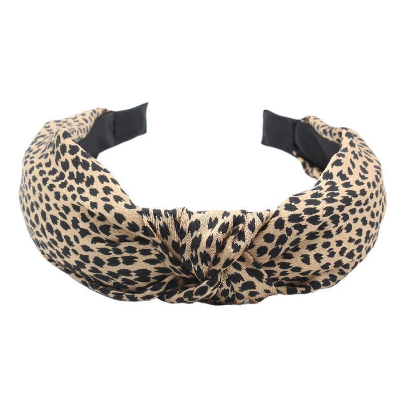 11892A Thin Leopard Headband-Brown