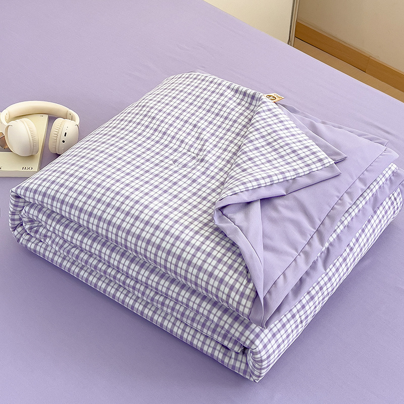 Edredón de verano, edredón de aire acondicionado, dormitorio individual, edredón fresco de verano, lavable a máquina, edredón fino de verano, edredón fresco