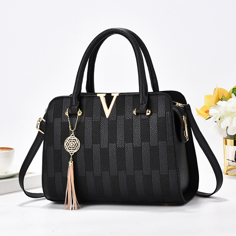 Nuevo bolso de mensajero de un solo hombro de todo fósforo estilo coreano bolso de mujer de mediana edad atmosférico bolso de madre bolso de moda simple bolso grande primavera y verano