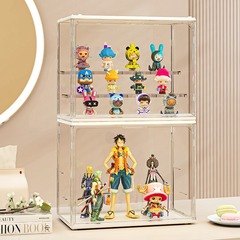 ブラインドボックス収納展示棚デスクトップ透明防塵アクリルレゴバブルマット収納キャビネット手作り展示ケース