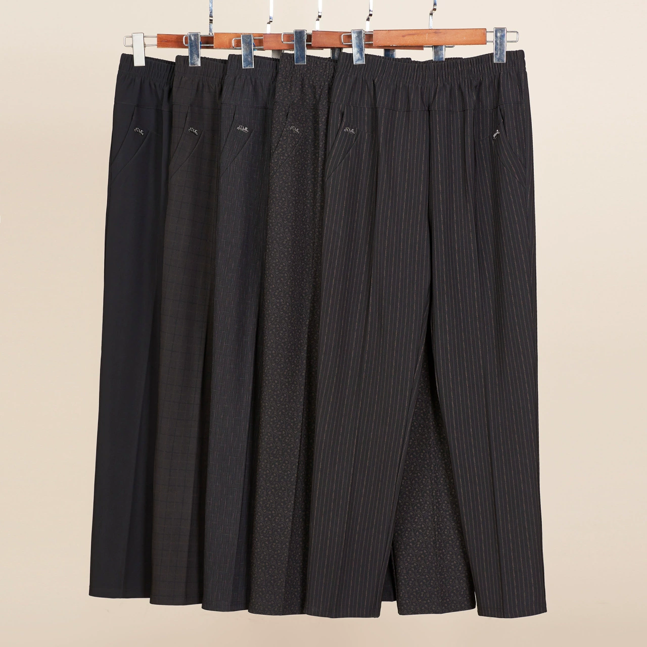 Средние и пожилые мамы брюки для детей весной и осенью новый большой размер эластичные свободные прямые брюки для пожилых бабушек брюки