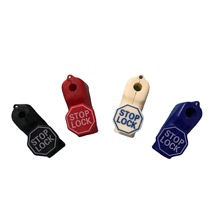 批发带牌小红锁3C数码产品手机配件防盗挂钩锁超市货架带牌挂钩锁