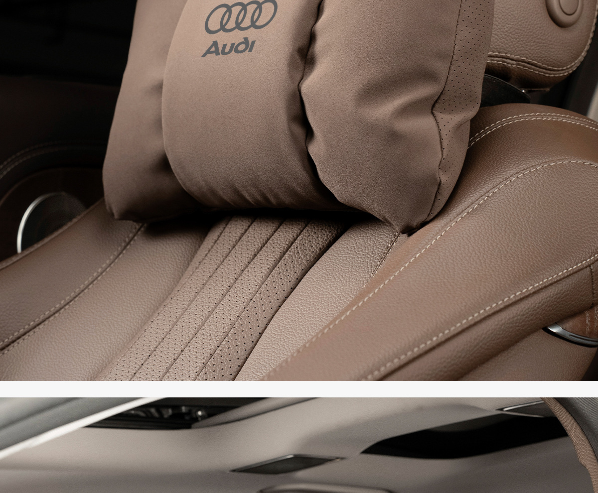 Suitable for Audi Headrest, Lumbar Support, and Neck Pillow A3/A4L/A5/A6L/Q3/Q5/Q7 Car-Specific Seat Accessories