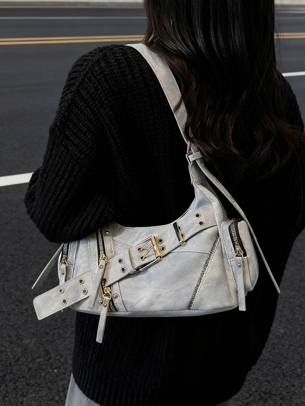 Nicho de viento perezoso, dulce y fresco bolso de motocicleta para mujeres transfronterizas nuevo estilo coreano de gran capacidad de transporte de hombro mochila