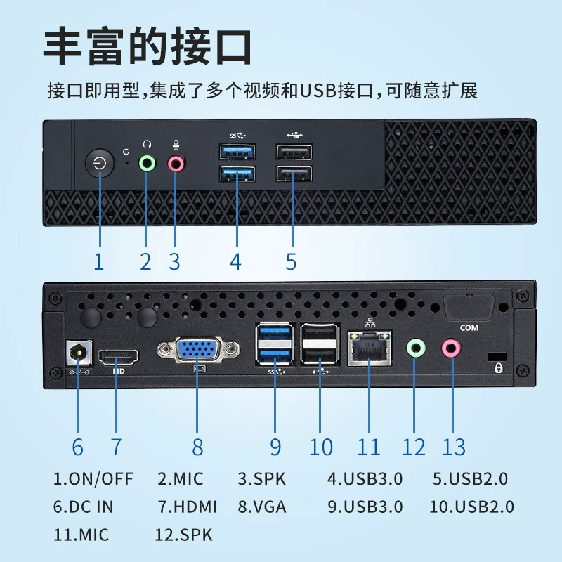 泛想 Компьютерный хост minipc микрокомпьютер студент облачный терминал OEM оптом облачный рабочий стол индустриальный компьютер мини-компьютер
