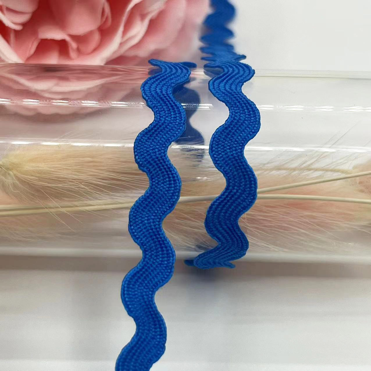 5mm onda de color sólido en forma de S borde curvo de encaje cortina de cinta sombrero ropa para niños accesorios de boda accesorios de ropa en stock