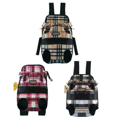 Canvas four-legged dog travel pet outdoor backpack wholesale portable cat pet chest bag
