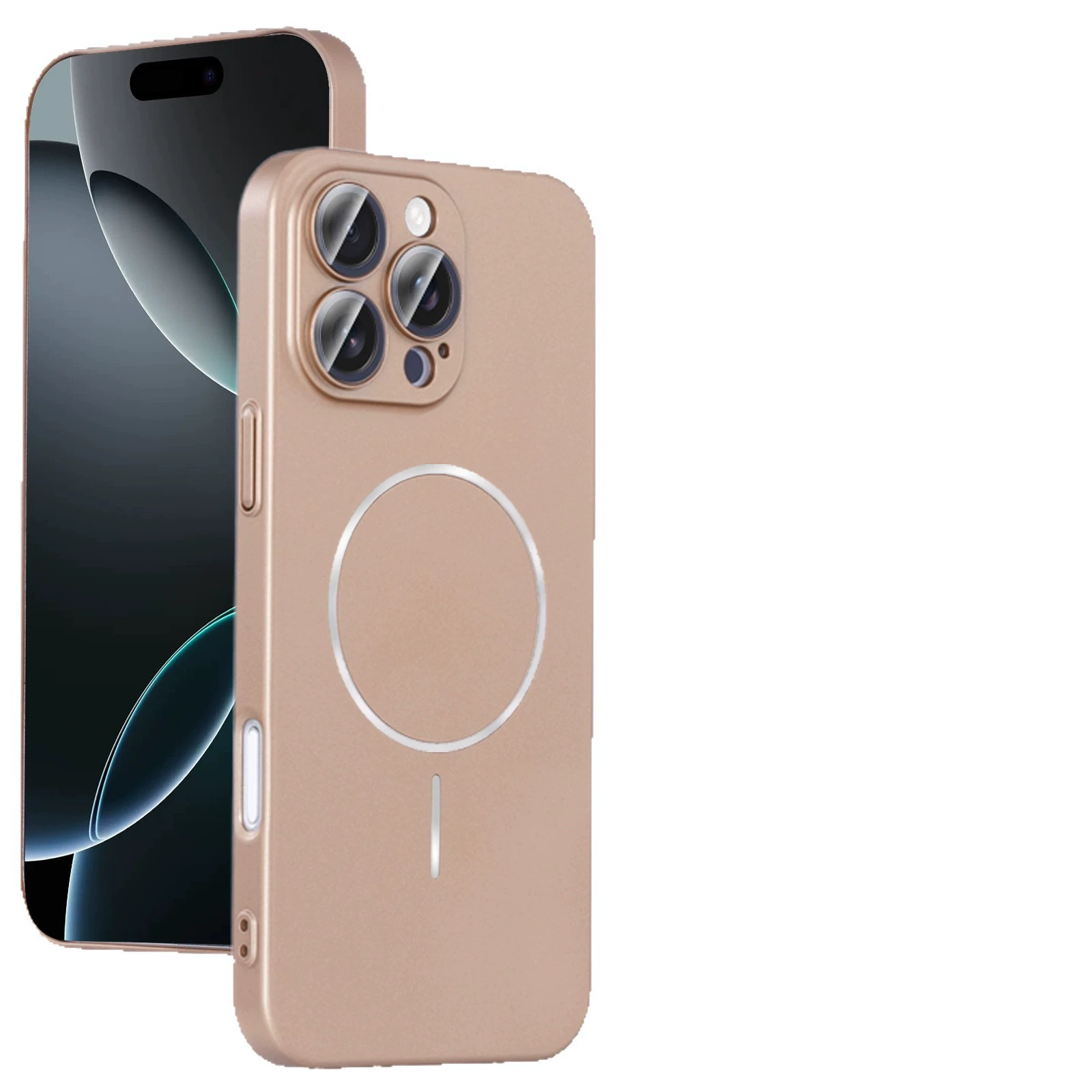 Apple, ultra тонкий совместимый iPhone 16, камера, матовый чехол для телефона, 16promax, iphone