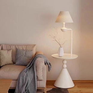 Cream Floor Lamp Living Room Sofa Side Shelf Ornaments Atmosphere Bedside Table Bedroom Integrated Table Lamp Amazon