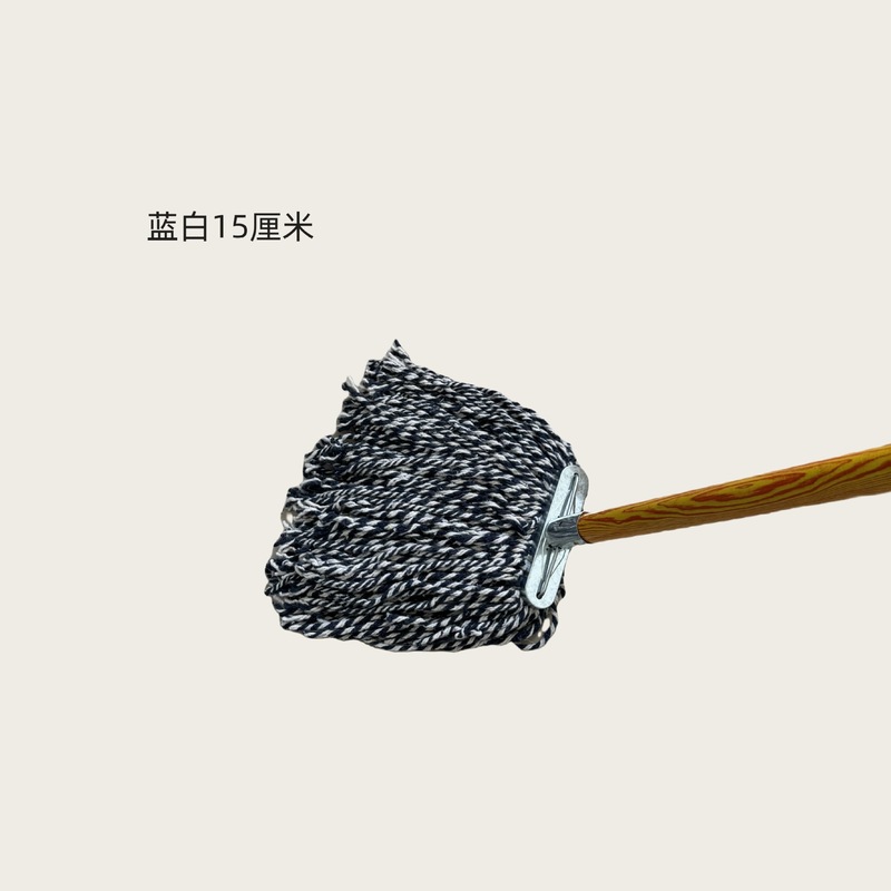 木製ポールモップ純綿糸家庭用昔ながらのモップダストプッシュモップ工場学校プロパティ吸収性木製ポールスチールLサイズ|undefined