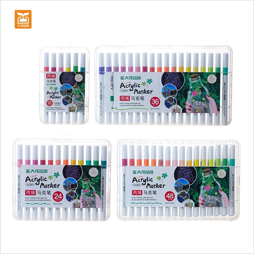 Water-based soft-head quick-drying waterproof, environmentally friendly and non-toxic 48/60 color children's diy graffiti painting set acrylic marker pen