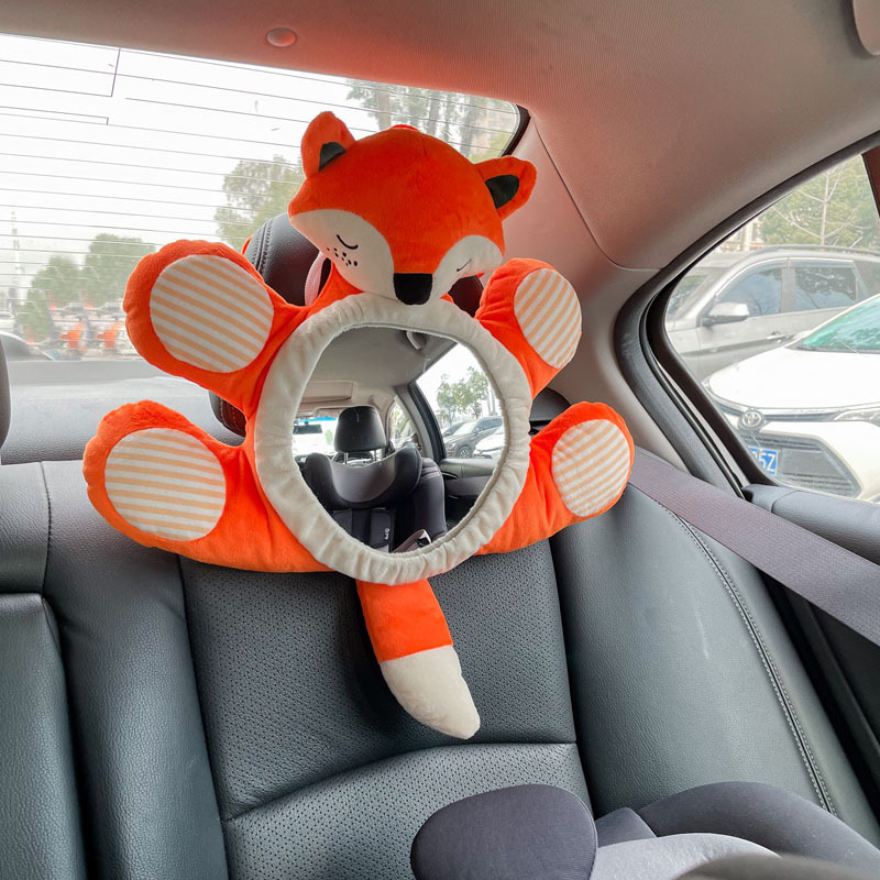 Children's safety seat rearview mirror car baby Observation Mirror car hanging cartoon fully surrounded pendant car reflector