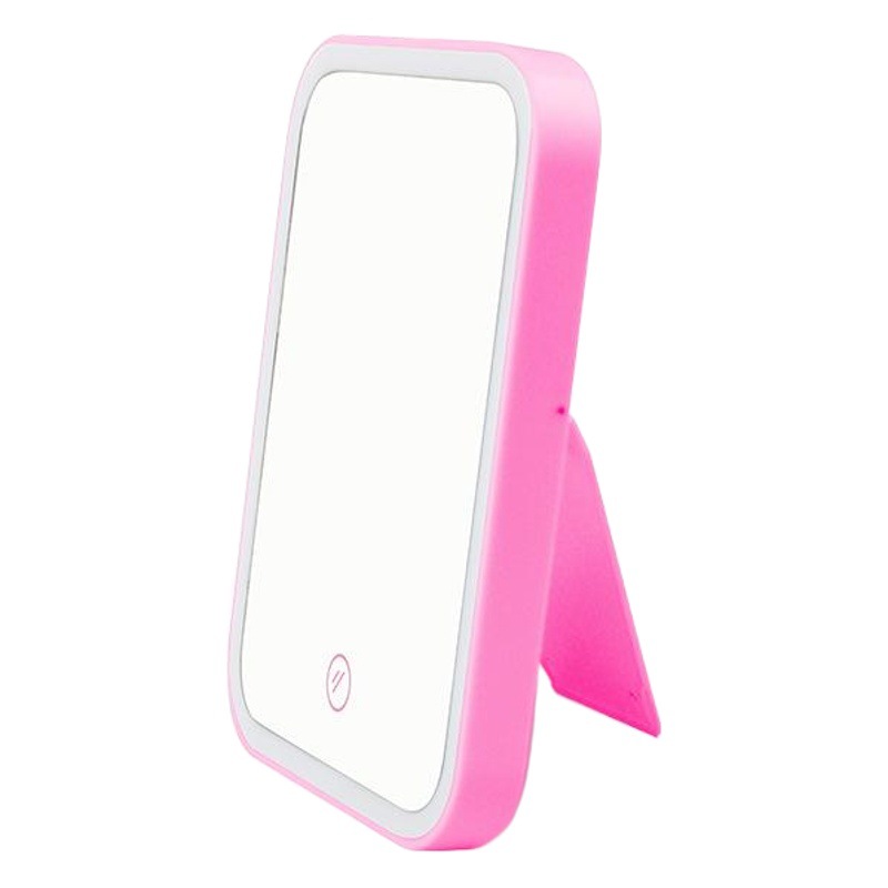 Espejo de belleza táctil portátil espejo de maquillaje LED con luz moda princesa espejo de relleno de luz espejo plegable