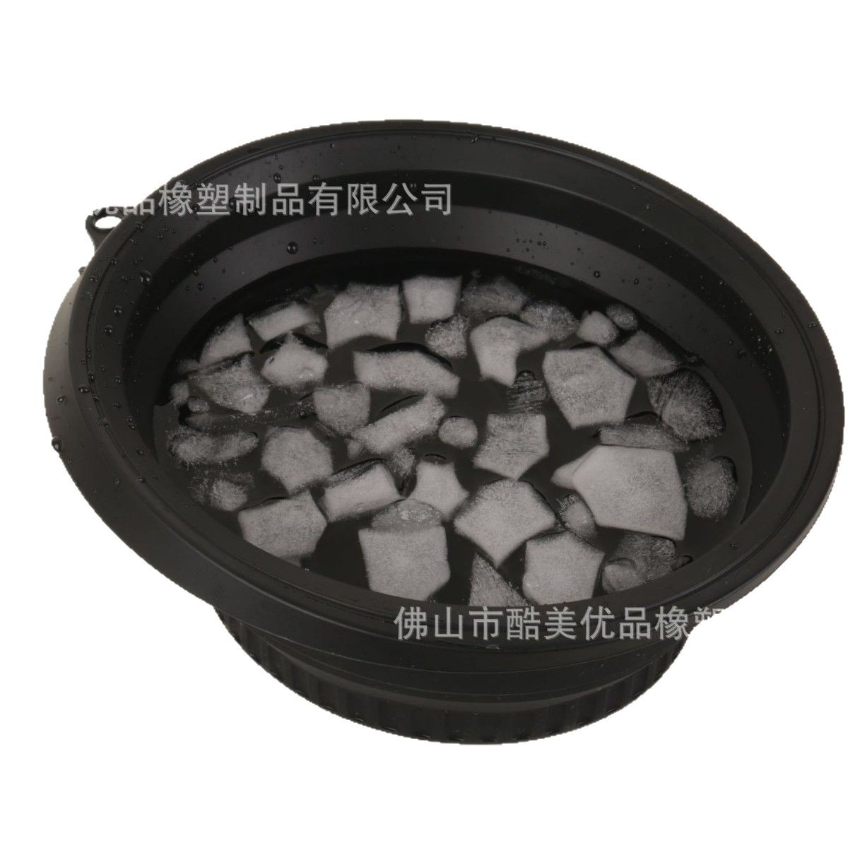 Lavabos transfronterizos portátiles con rejilla de hielo plegable belleza lavabos de hielo portátiles de silicona refrigeración de viaje doméstico