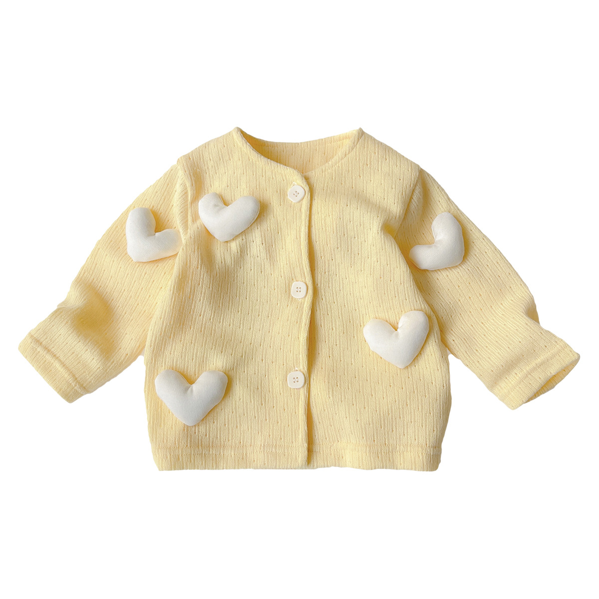 Ropa infantil para niñas 2025, cárdigan para bebé, suéter infantil de punto de manga larga, abrigo dulce y lindo, mono para bebé para otoño