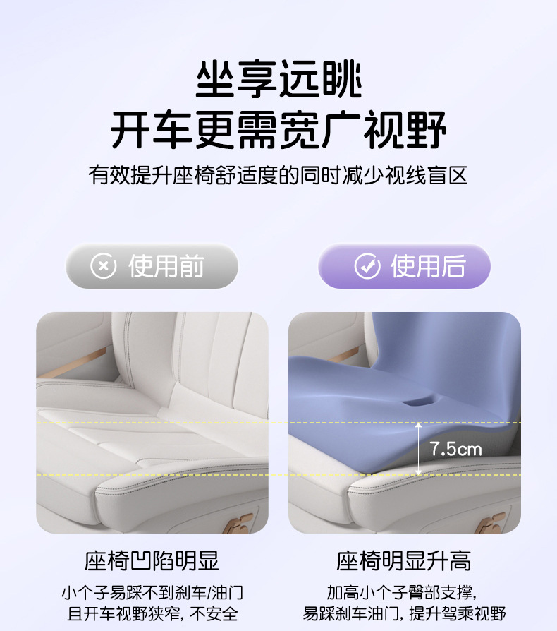 Upgraded Version of the One-Piece Seat Cushion and Backrest for Office Use, Waist Support for Students Who Sit for Long Periods of Time Without Getting Tired, Computer Chair Cushion, Extra Thick Car L