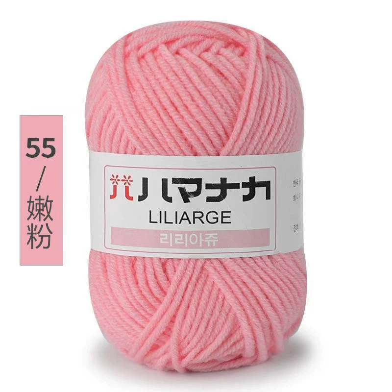 Пряжа Wool LILIARGE, 4-поли́к Milk Cotton, клубки 25 г, 74 цвета — вязание крючком и DIY