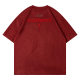 Men's Vintage High Street Basic Suede Solid Color Short Sleeve T-shirt Men's and Women's Summer Loose Top