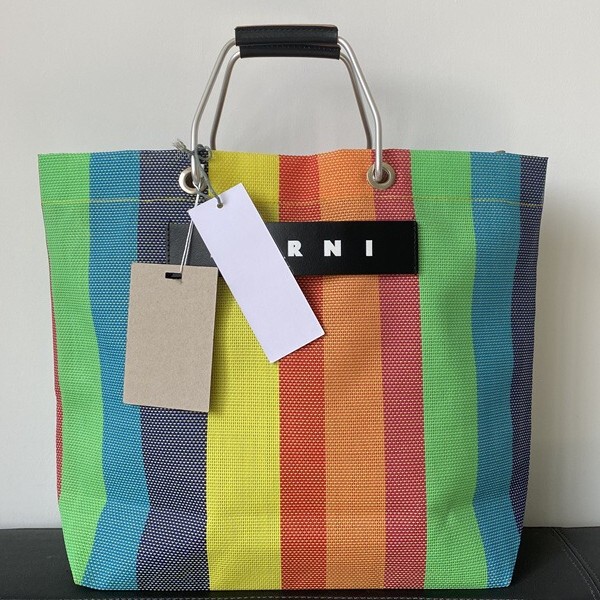 Lotte Japan and Korea Mar Straw Woven Bag Shopping Bag Tote Bag Colorful Stripes Lotte Japan and Korea Mar Straw Woven Bag Shopping Bag Tote Bag Colorful Stripes
