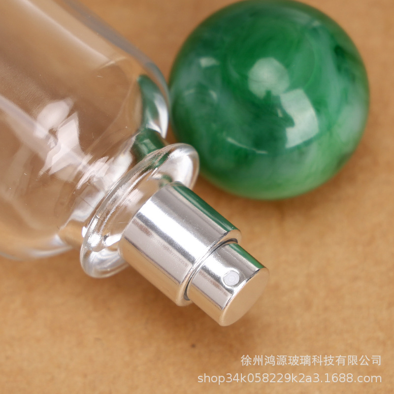 Botella de perfume al por mayor Botella de aerosol de presión 30ml 50ml 100ml Botella de vidrio transparente con bayoneta Botella de perfume