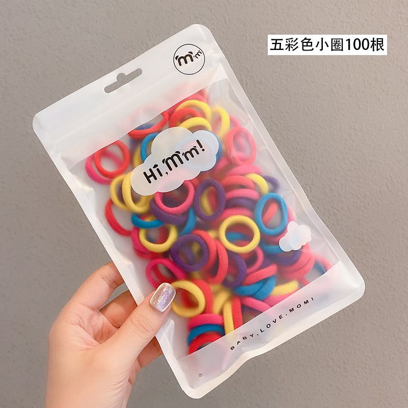 Colorido banda de pelo lazo banda de goma del pelo Mori diadema Internet celebridad ins lazo banda de pelo femenino cuerda de pelo simple cubierta de cuero Corea del Sur