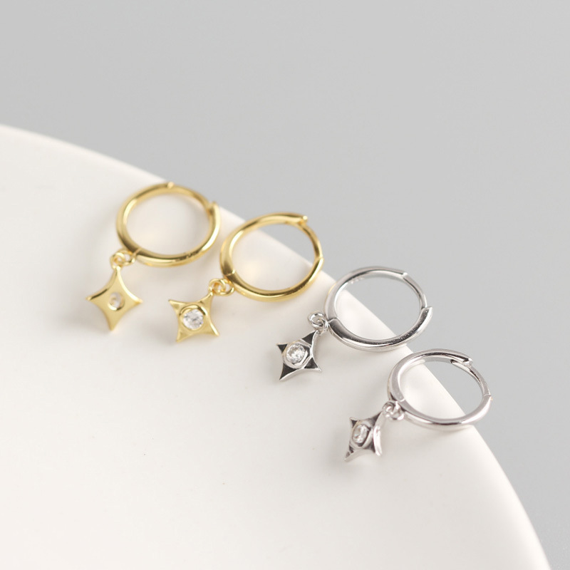 Fashion Personality Earrings Female Simple Retro Devil's Eye Silver Earrings display picture 9