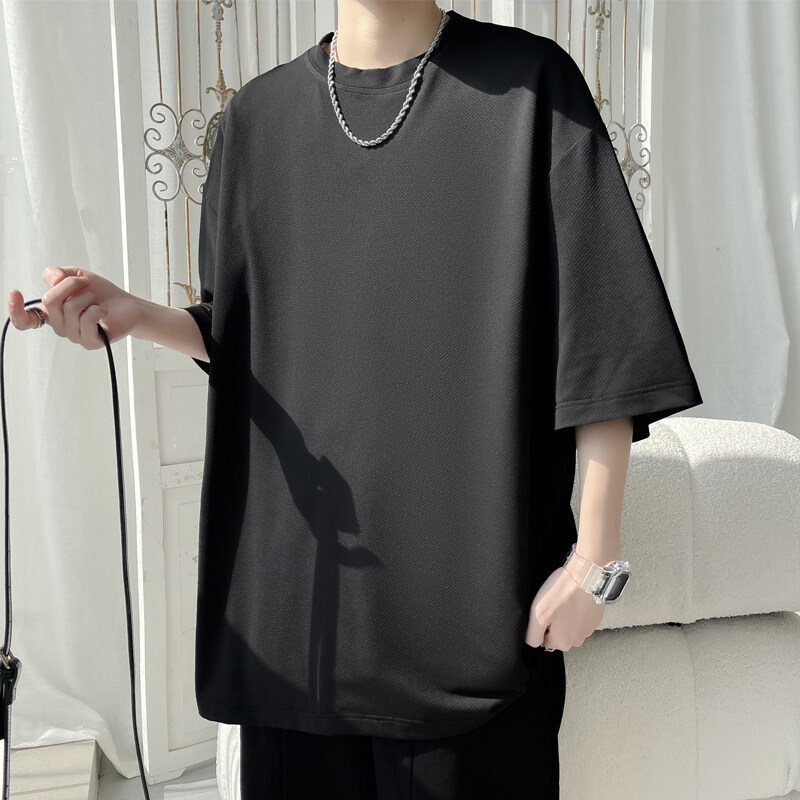 American-style Trendy Brand Short-sleeve 2025 New Model Loose-fitting Versatile Casual T-shirt, Men's Quick-dry Thin_voghion.com
