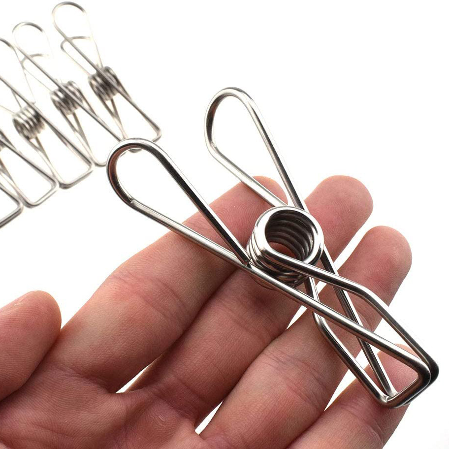 Directa amazon clip pinza ropa calcetines acero inoxidable pantalones gran s fuertes a prueba viento multifunción