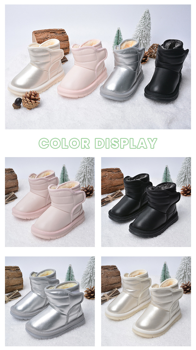 Unisex Fashion Solid Color Round Toe Cotton Shoes display picture 1