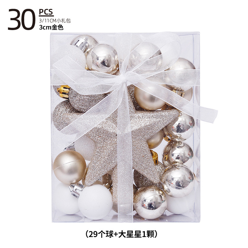 Bola de Navidad árbol de Navidad adornos de decoración colgante de bola de colores accesorios de material de Navidad DIY decoración de Navidad al por mayor